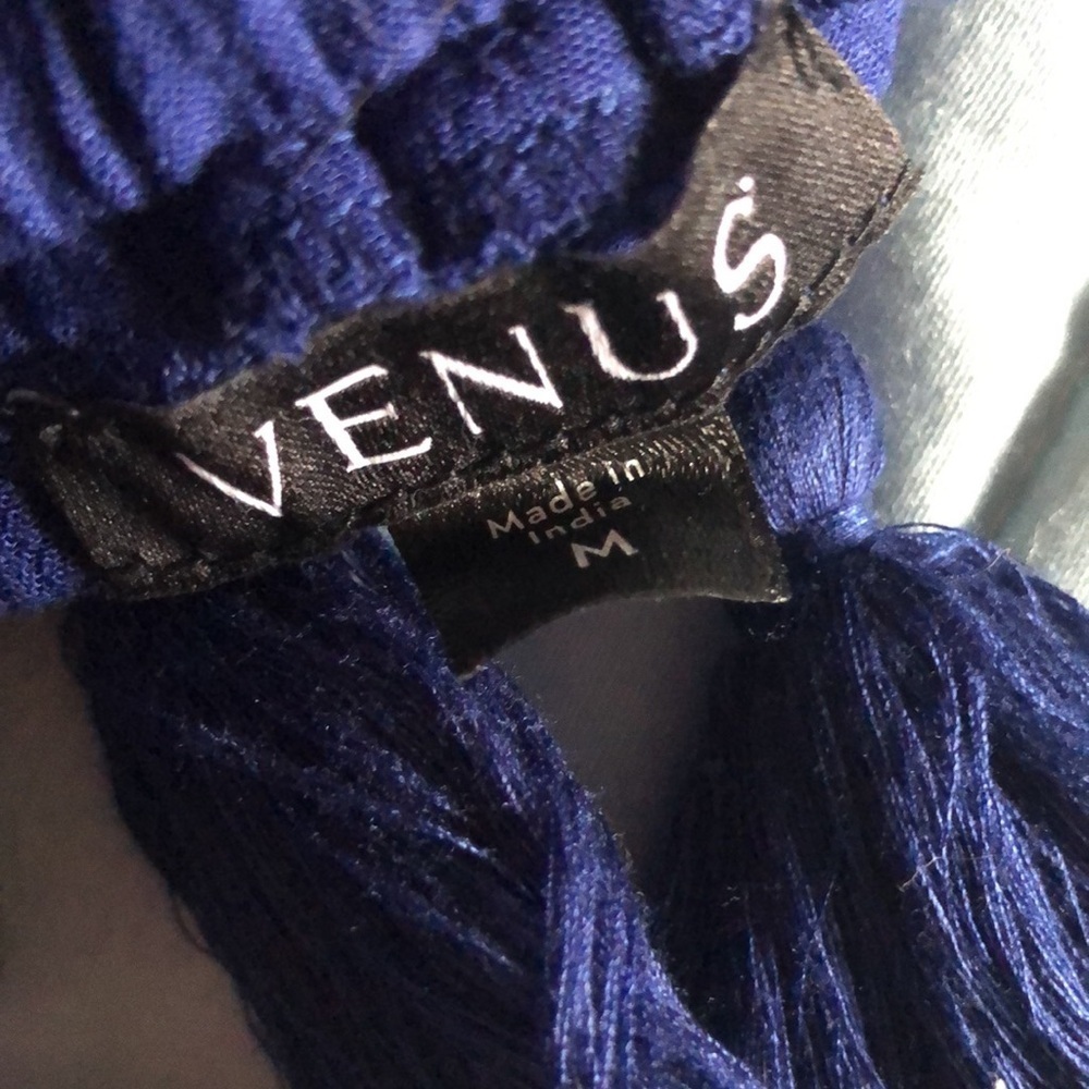 VENUS Elegant Blue Halter Jumpsuit - Picture 5 of 6